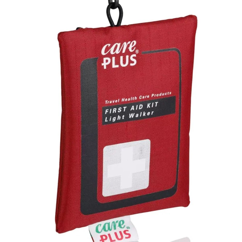 Care Plus First Aid Light Walker rode EHBO-kit met haak voor wandelen