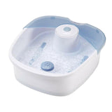Lanaform voetenbad met schuimend water, blauwe ondersteuning en uitlaatklep