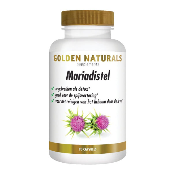 Mariadistel van Golden Naturals 90 Supplementen Golden Naturals Shopvoorgezondheid