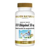 Golden Naturals Q10 Ubiquinol 50 mg met thiamine, 60 vegan capsules voor energie en hartfunctie