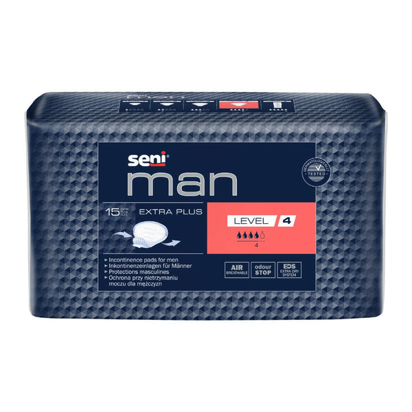 Seni Man - incontinentieverband voor mannen - Extra Plus Level 4 - 15 stuks verpakking - Shopvoorgezondheid