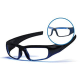 Propeaq 3 lichtbril close-up met blauwe LED-verlichting en sensor detail