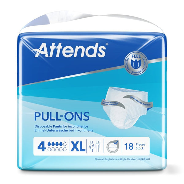 Attends Pull-Ons 4 - incontinentie broekjes - voor licht tot matige incontinentie - maat xl - Shopvoorgezondheid