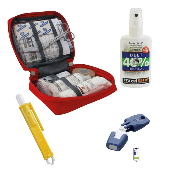 Compleet samengestelde EHBO-set "Voorbereid op reis" (VG)