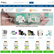 Homepage van de webshop Shopvoorgezondheid