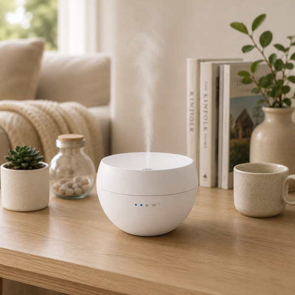 Stadler Form Jasmine witte aroma diffuser met nevel en LED-lampjes