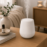 Witte Stadler Form Julia aroma diffuser met mist en geur olietest
