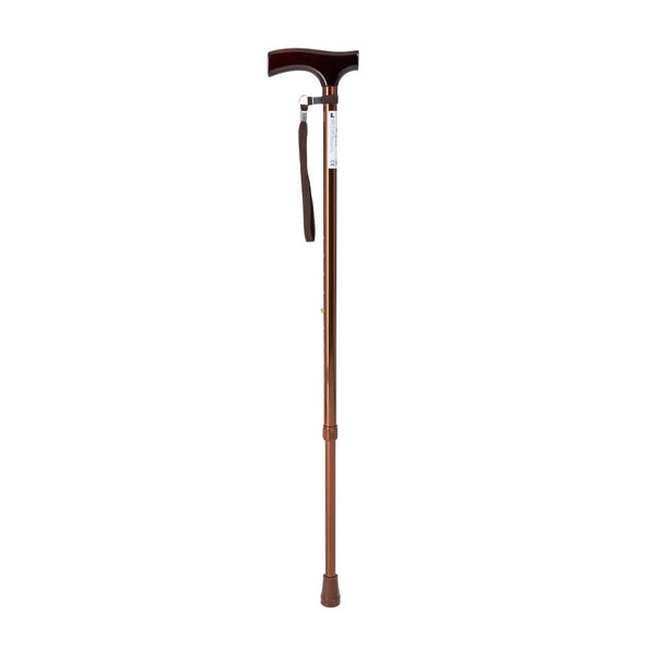 Timago verstelbare aluminium wandelstok brons Shopvoorgezondheid Shopvoorgezondheid