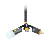 Waka Waka Connect Pro centrale Y-verdeling met logo en zwarte connectors