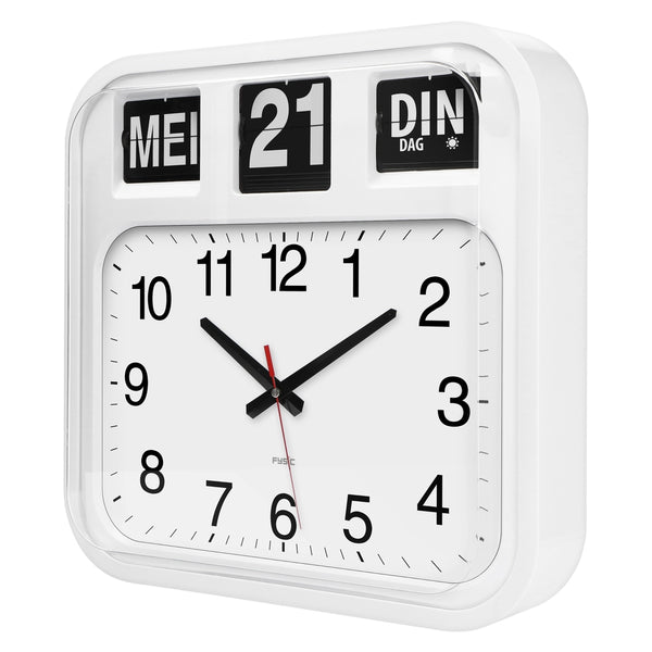Fysic FK950 Grote Analoge Dementieklok Met Datum en Tijd Fysic Klok Shopvoorgezondheid