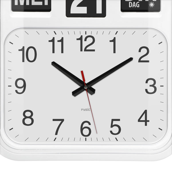 Fysic FK950 Grote Analoge Dementieklok Met Datum en Tijd Fysic Klok Shopvoorgezondheid