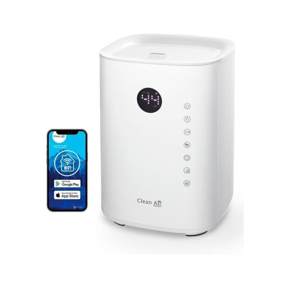 Clean Air Optima CA-604 witte smart luchtbevochtiger met WiFi-app connectiviteit