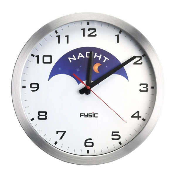 Fysic FK150 Analoge Dementieklok met dag en nacht aanduiding Fysic Klok Shopvoorgezondheid