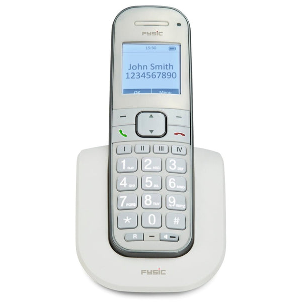 Fysic FX-9000 Senioren DECT telefoon met grote toetsen met 1 handset wit Fysic Seniorentelefoon Shopvoorgezondheid