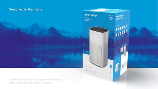 Clean Air CA-507 - Smart luchtreiniger voor 70 m² - verpakking - display shopvoorgezondheid