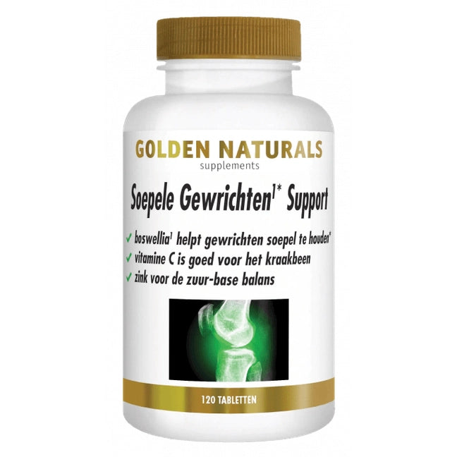 Golden Naturals Soepele Gewrichten Support 120 tabletten fles voor gewrichtsondersteuning