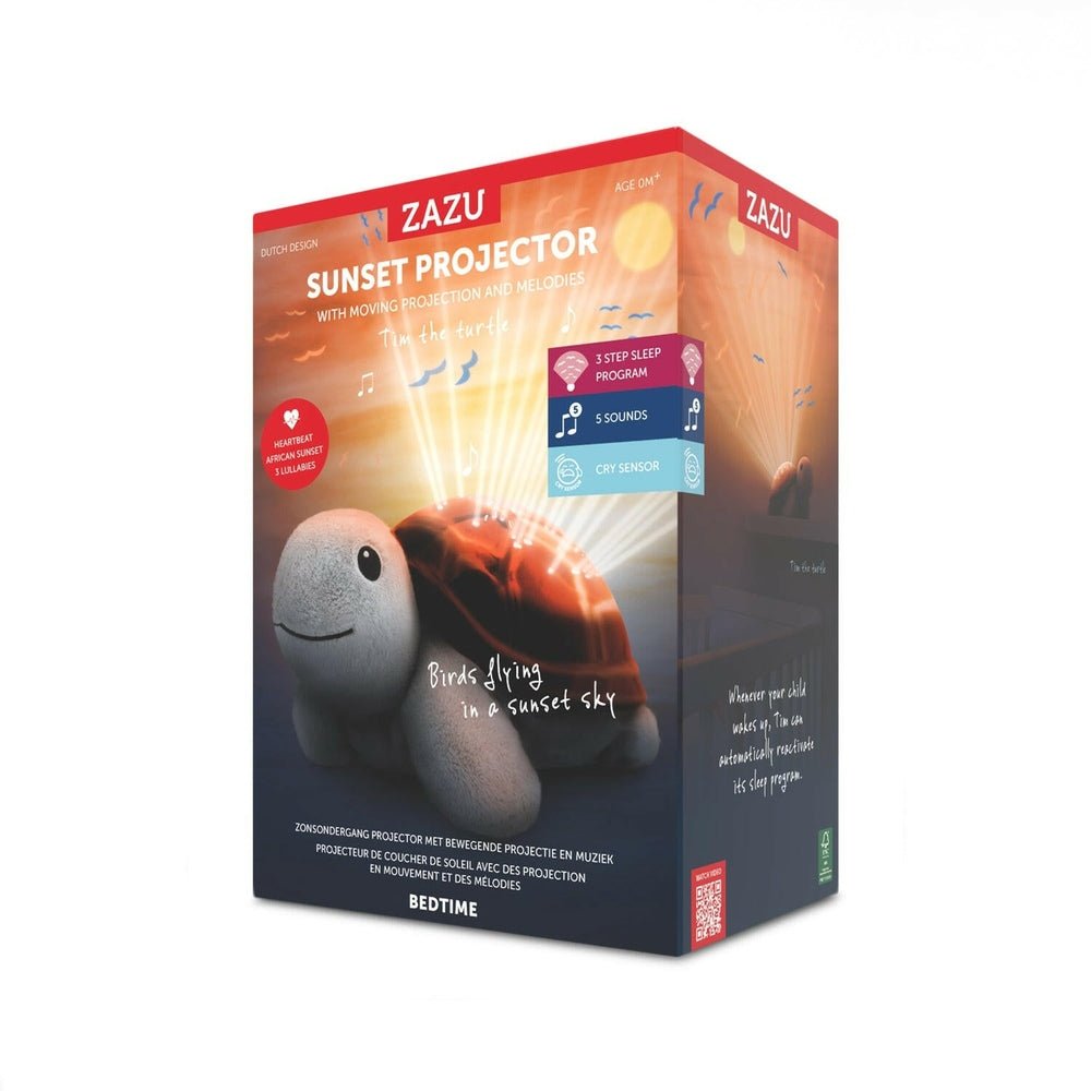 Verpakking Zazu Sunset Projector Tim de Schildpad met huilsensor