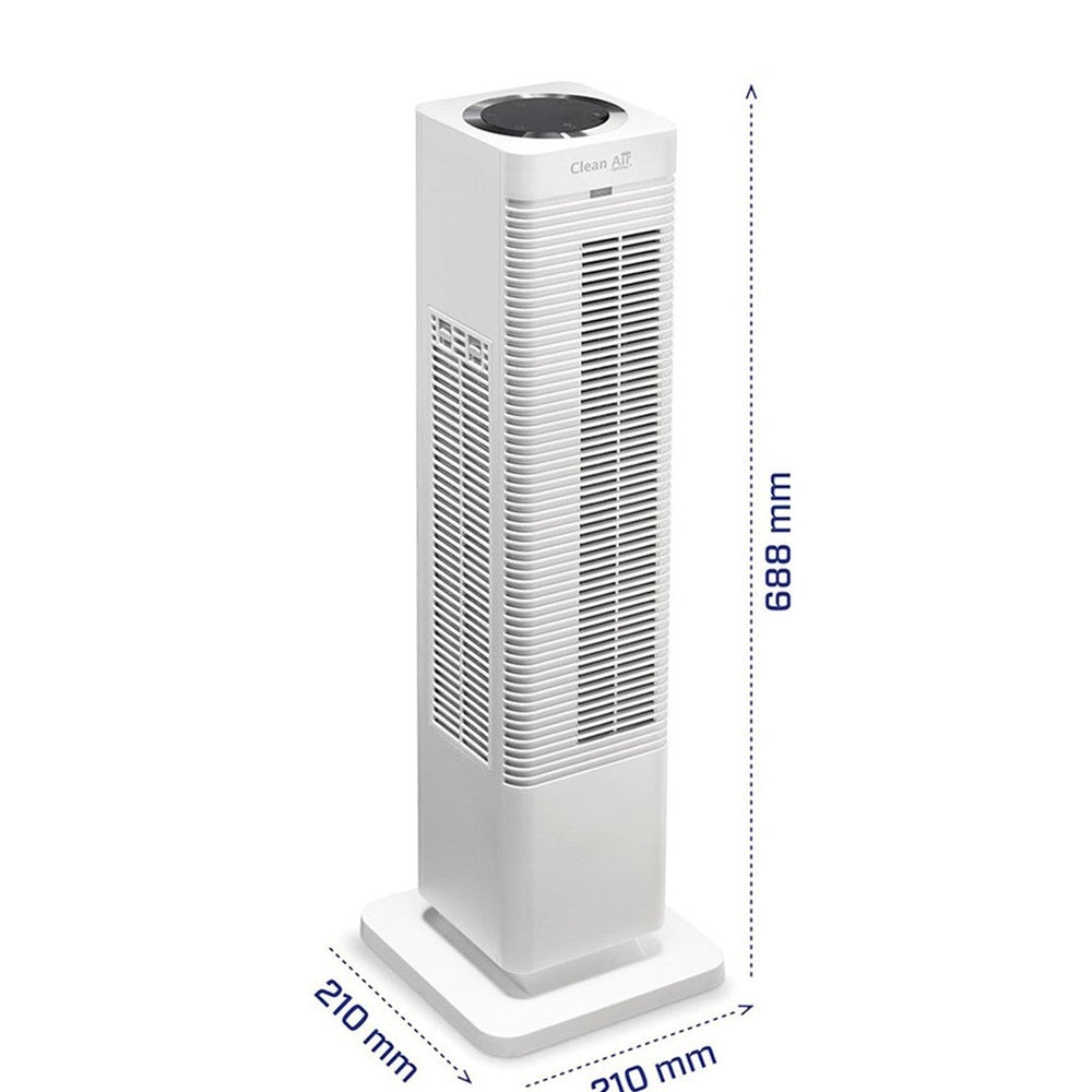 Maatvoering Clean Air Optima CA-904 witte ventilatorkachel 68,8 x 21 x 21 cm