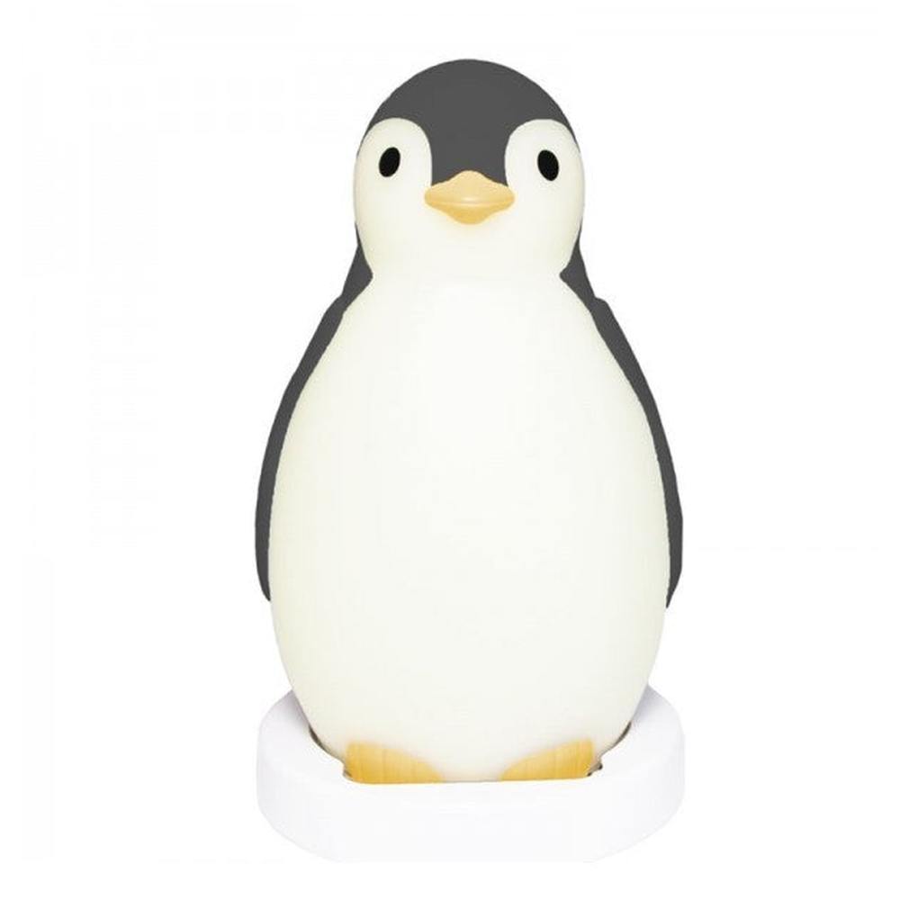 Zazu Pam pinguïn slaaptrainer wit met donkergrijze kop en rug