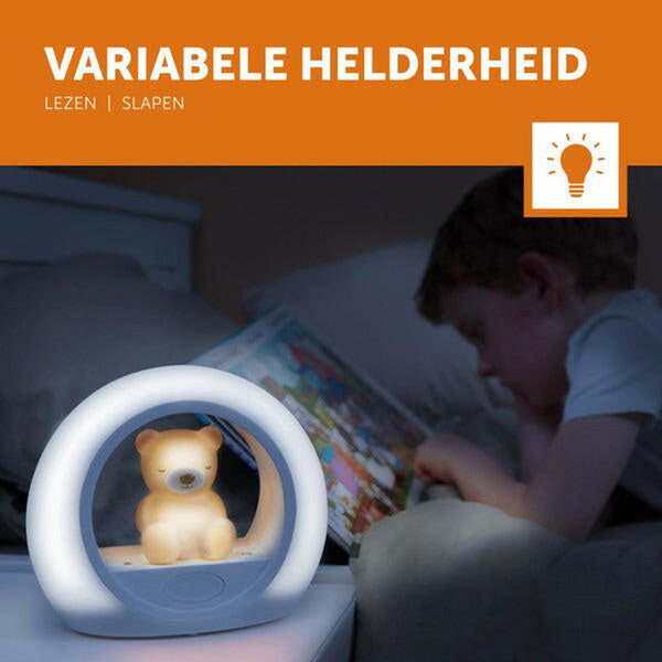 Zazu Nachtlampje Beer Billy, met camel beer en witte lichtring lichtkleur (ZA-BILLY-01)