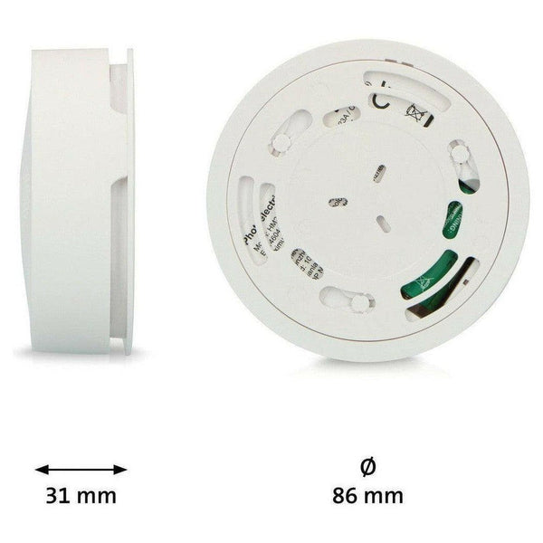 Alecto SA-61 Draadloos koppelbare rookmelders (set van 3) - ALESA61-Shopvoorgezondheid