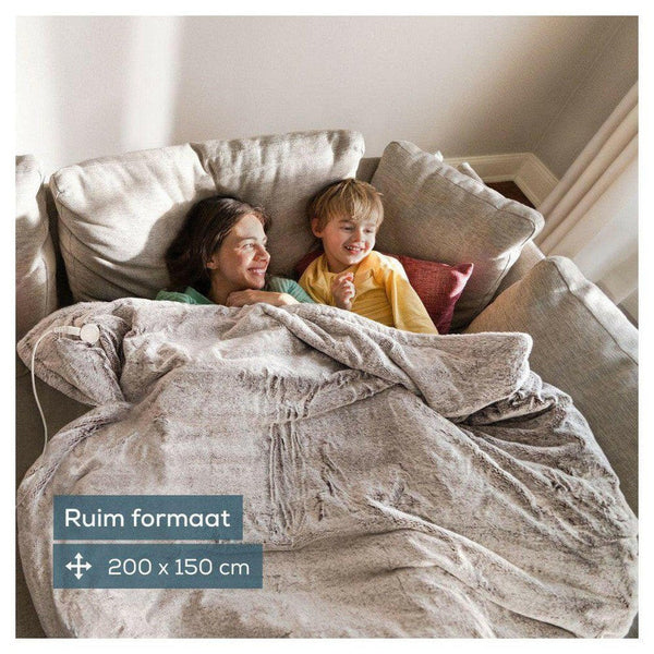 Beurer- Beurer HD 150 XXL Nordic Elektrisch deken 200x150 cm Taupe - BEUHK150NC-ShopvoorgezondheidBeurer