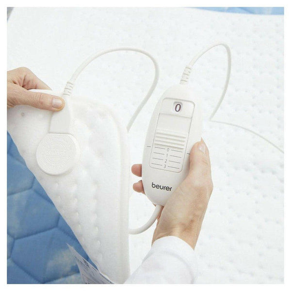 Beurer TS 19 Elektrische onderdeken 130x75 cm (wit) - schakelaar - BEUTS19-Shopvoorgezondheid