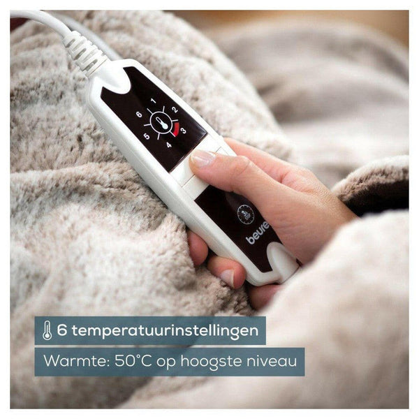 Beurer- Beurer HD 150 XXL Nordic Elektrisch deken 200x150 cm Taupe - BEUHK150NC-ShopvoorgezondheidBeurer