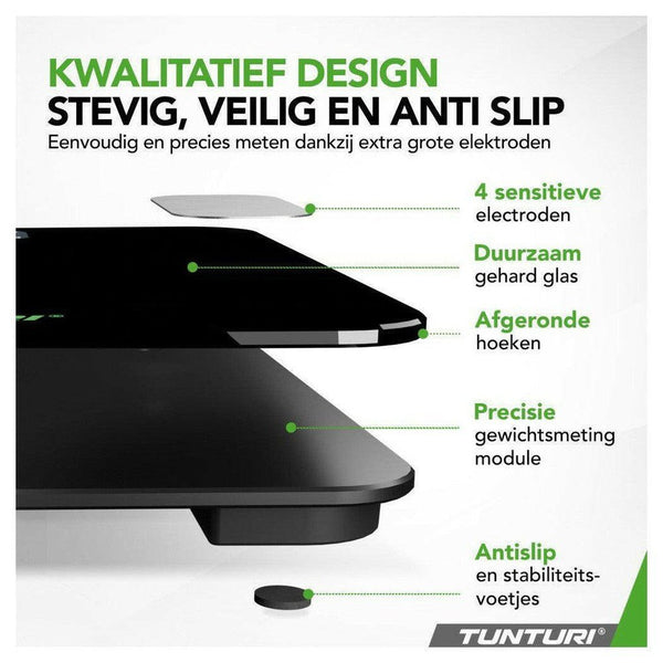 Tunturi SC30 Smart Scale weegschaal - TUNSC30-Shopvoorgezondheid