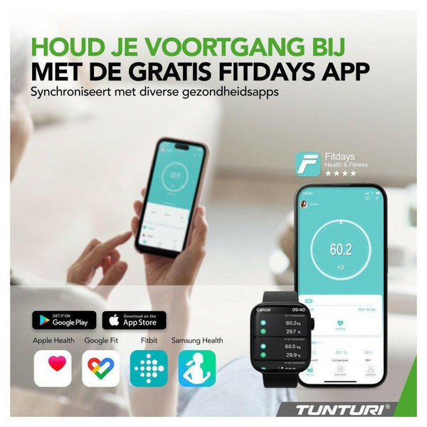 Tunturi SC30 Smart Scale weegschaal - TUNSC30-Shopvoorgezondheid