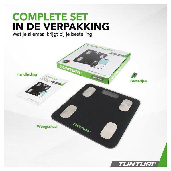 Tunturi SC30 Smart Scale weegschaal - TUNSC30-Shopvoorgezondheid
