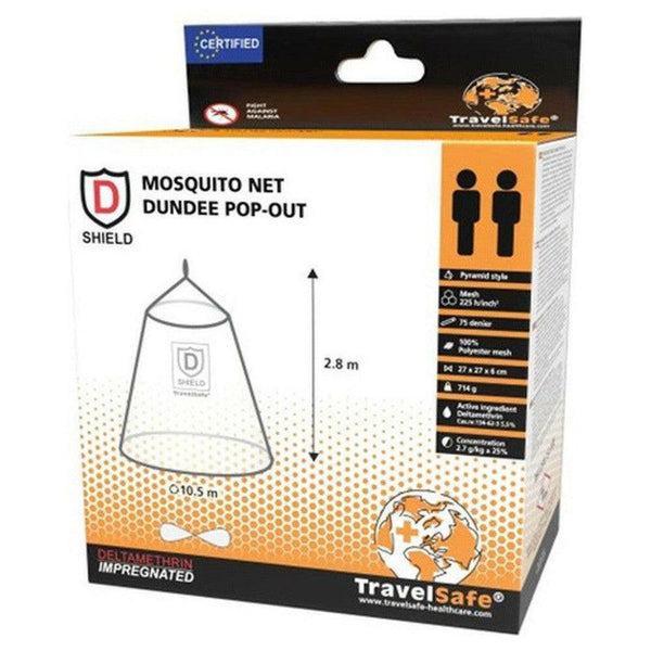 TravelSafe Pop-out Pyramid geïmpregneerde klamboe (2-persoons) - TRATS0126-Shopvoorgezondheid