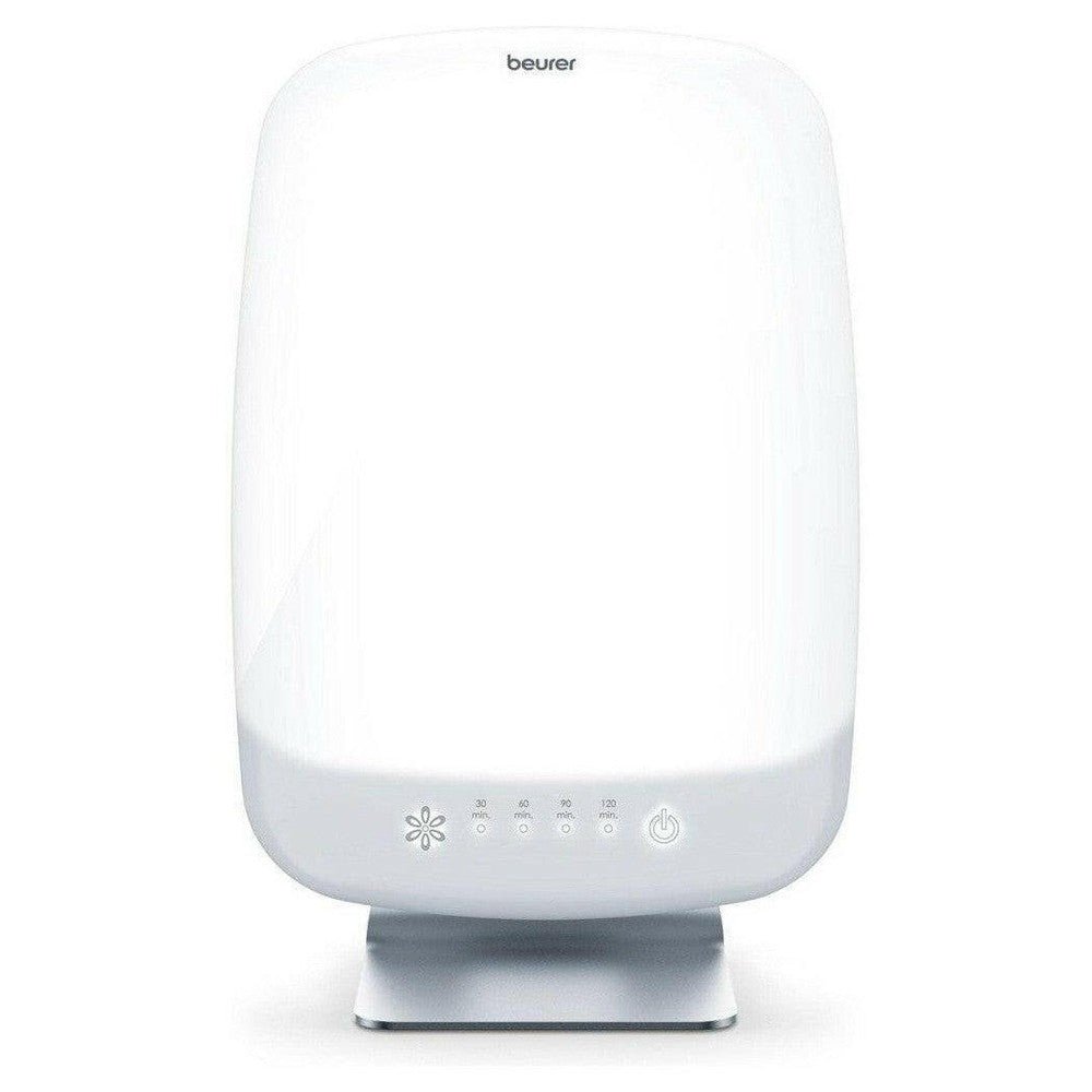 Beurer TL 95 daglichtlamp met timerfunctie en dimmer op zilveren standaard