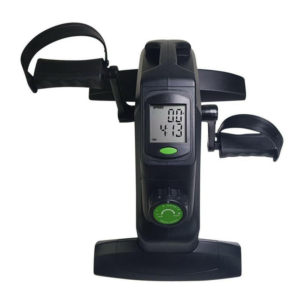 Digitale display en bedieningspanelen van zwarte Tunturi Cardio Fit M35 trainer