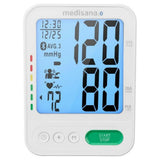 Medisana BU 584 Connect bovenarm bloeddrukmeter met groot blauw LCD-scherm en Bluetooth