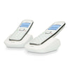 Fysic FX-9000 Duo Senioren DECT telefoon met grote toetsen en 2 handsets (wit) - FYSFX9000DUO-Shopvoorgezondheid