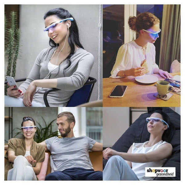 AYOlite lichttherapie bril - AYO daglichtbril - AYOLITE- gebruik - Shopvoorgezondheid