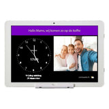 DayClock Generations 10 dementieklok wit met analoge tijd en familiefoto