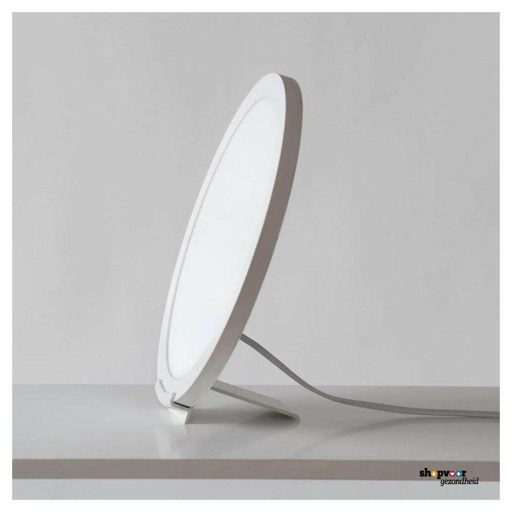 Innolux Rondo Air witte ronde daglichtlamp zijprofiel met voetstandaard