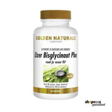 Golden Naturals IJzer Bisglycinaat Plus fles met 60 vegan capsules en gouden dop