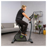 Zijprofiel Tunturi Cardio Fit B40 met groene accenten en lage instap