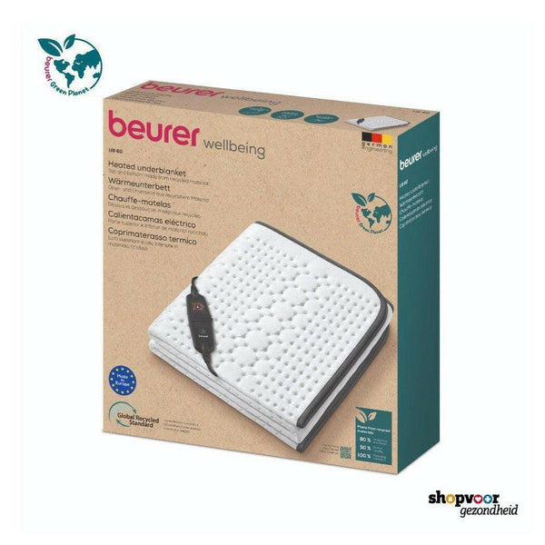 Beurer UB 60 Green Planet elektrische onderdeken VG - BEUHB60GPVG-Shopvoorgezondheid