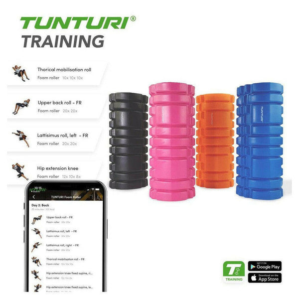 Tunturi Yoga Grid foamroller (33 cm) - TUN02957-Shopvoorgezondheid