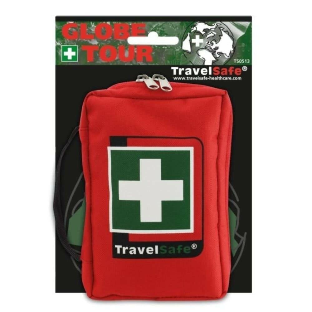 TravelSafe EHBO-set Globe Tour in verpakking met wereldbol-icoon