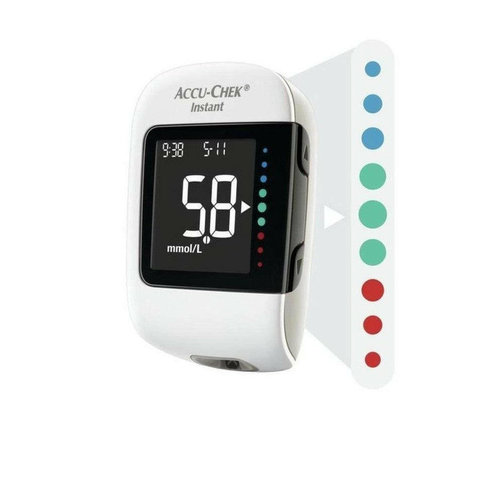 Accu-Chek Instant bloedsuikermeter met visuele kleurondersteuning