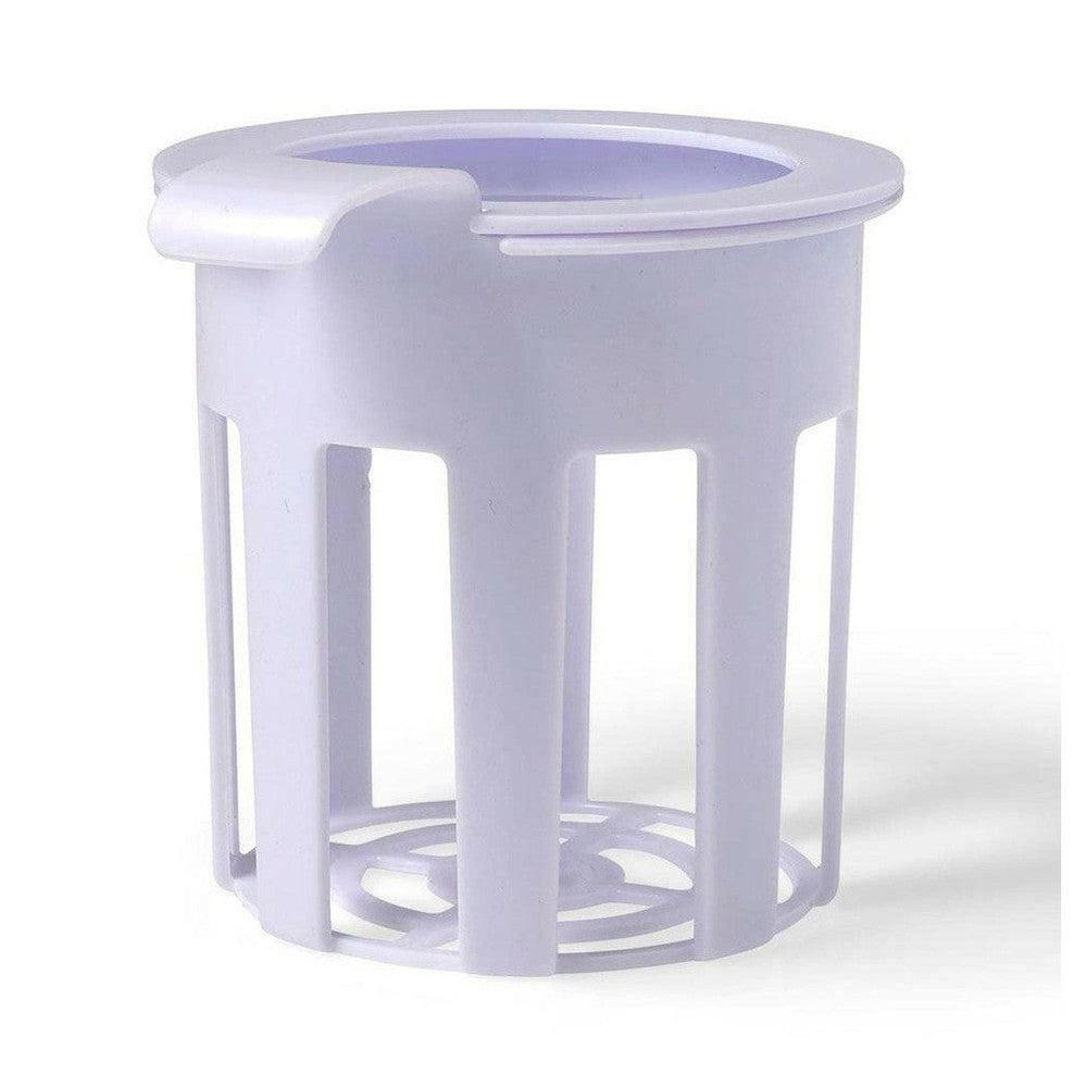 Witte plastic flessenhouder voor Alecto flesverwarmer