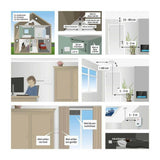 Plaatsingsadvies illustratie Alecto CO-melder in slaapkamer en badkamer