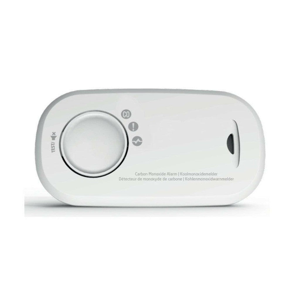 AngelEye AE-3820-EUR witte koolmonoxidemelder met testknop en 10 jaar levensduur