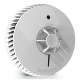 AngelEye hittemelder zijprofiel met ventilatiegaten en testknop