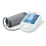 Beurer BM49 bloeddrukmeter met blauw verlicht display en spraakfunctie voor thuisgebruik